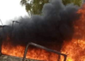 Bénin : un bus et plusieurs boutiques consumés ce mardi dans un incendie de kpayo